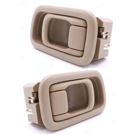 PAIR LH RH Inner Door Handle Beige For Nissan Navara Frontier D22 Pickup 1998-04