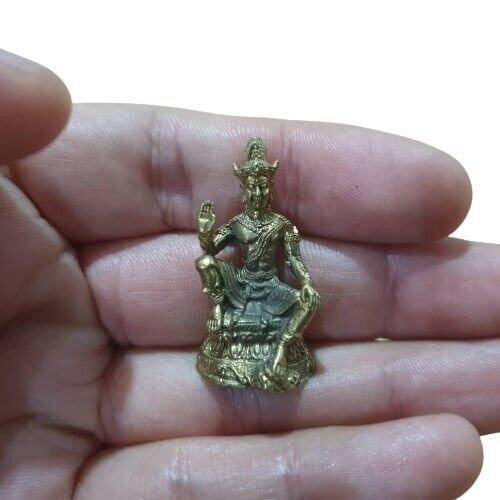 Thai Amulet Phra Jatukham Ramthep Talisman Powerful Statue Brass Success Lucky
