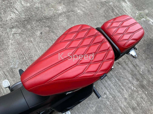 Driver passenger cushion seat red leather honda super cub c125 2019 2020 2021