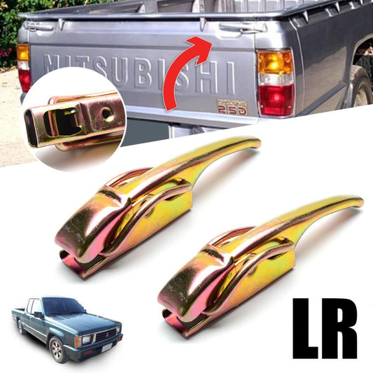 Pair Handle Tailgate Brass LR For Mitsubishi L200 Mighty Max 1987-1995 Pickup