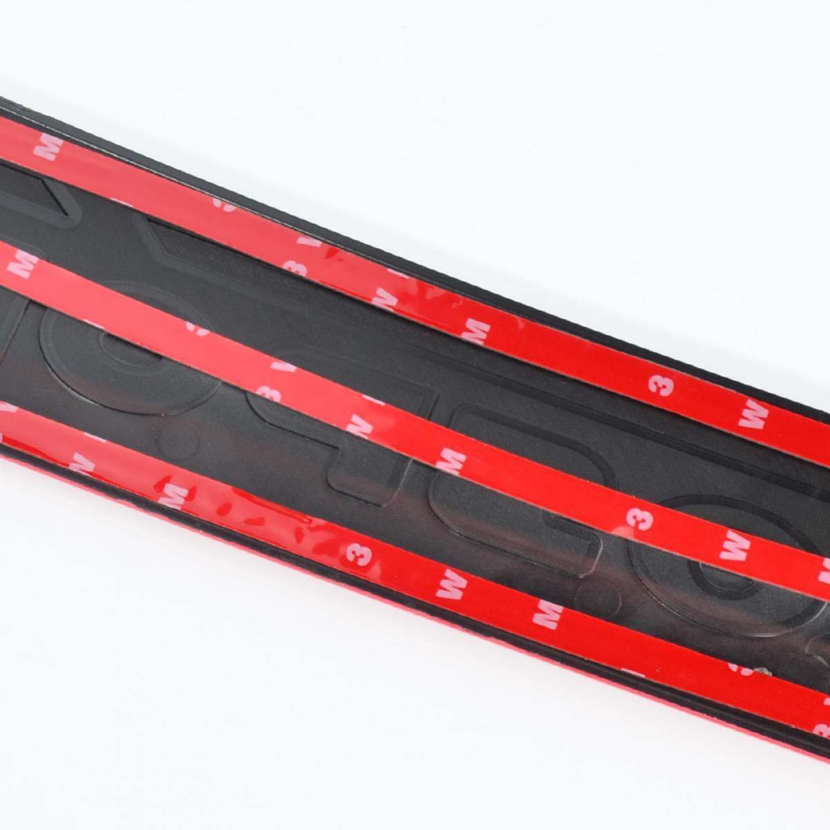 Black Rear Bumper Scuff Plate Chrome Logo Fit Mitsubishi Montero Sport 2015-2022