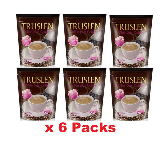 6x Truslen Coffee Plus Collagen Instant Coffee Mix Nourish Skin Shape Slim