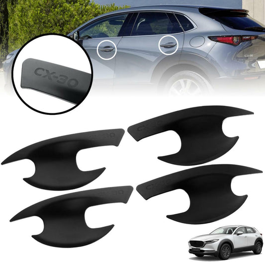 Door Handle Bowl Cup Cover Trim Matte Black For Mazda CX-30 CX30 DM 2020 2021