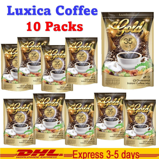 10x Luxica Herbal Coffee 35 In1 Antioxidant Fat Sugar Weight Loss Hunger Healthy