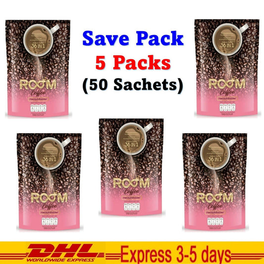5x ROOM Coffee 36 in 1 Collagen Fiber Detox Drink Boost Burn Slim Good Shape DHL