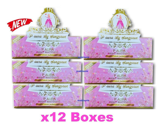 12x P Aura Night Cucumber Turmeric Cream smooth, soft, moist, radiant skin