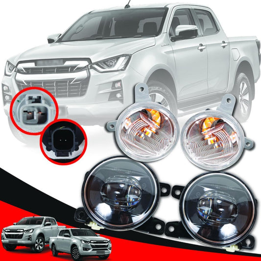 Set Genuine Fog Lamp Spot Light 4PCs For Isuzu D-max HI-LANDER RIDE 2019-2022
