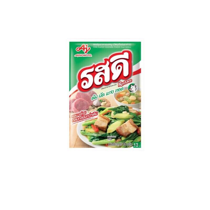 5x RosDee Powder Pork Flavor Thai Seasoning Cook Stir Fried Soup Ajinomoto 70 g