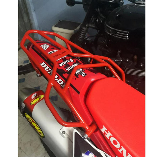 CARGO RACK STEEL REAR LUGGAGE MOTORCYCLE RED FOR HONDA CRF 300L RALLY BIKE