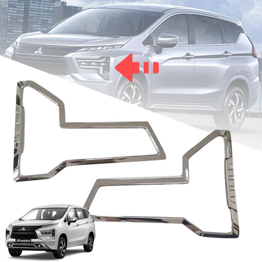 Cover Head Light Front Lamp Chrome For Mitsubishi Xpander Cross 2022-2024