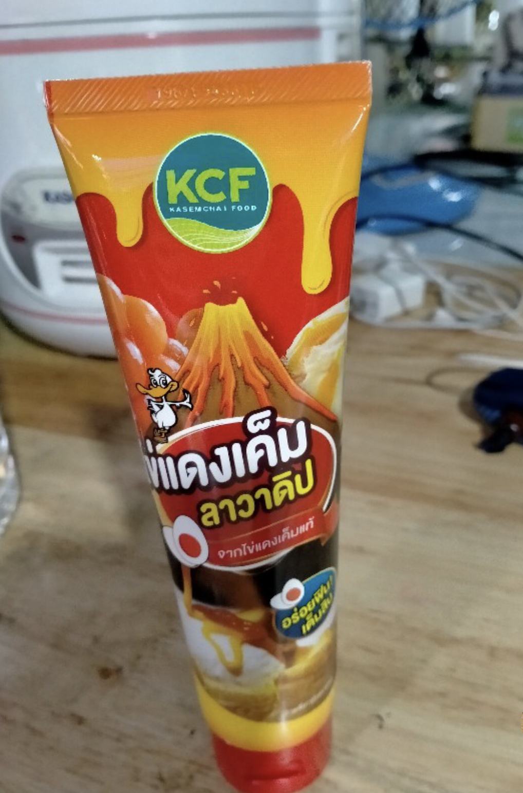 2x Salted Egg Yolk Sauce KCF Thai Style LAVA Dip Squeezable Tube Yummy 185g