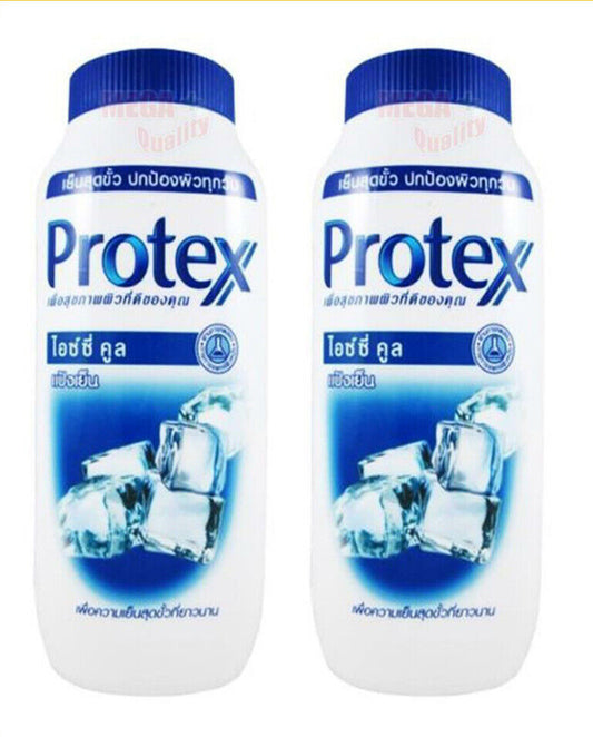 2x280g Protex Icy Cool Extreme Body Cooling Powder Supper Cool Talc Prickly Heat