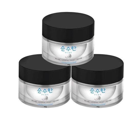 3x Pure Pearl Ginseng Night Cream Skin care, reduce dark spots Smooth Moisture