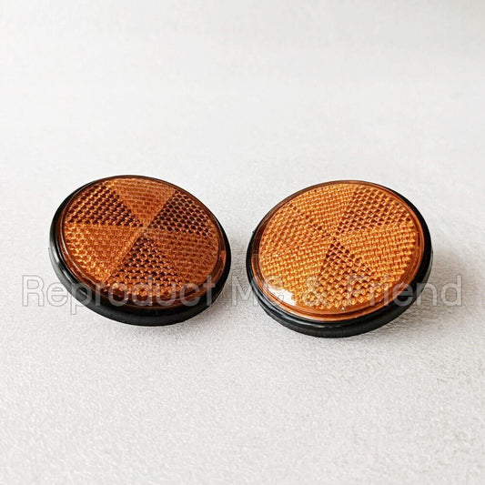 2x Reflector (Dia 59mm/Screw dia 5mm) For Yamaha DT360 DT400 XT250 XT500 XT550