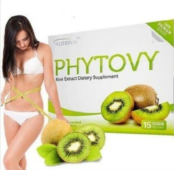 3 Boxes Phytovy Kiwi Detox Supplement Nutrinal Extract Colon Slim Weight Control