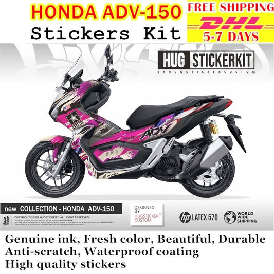 Stickers Kit For Honda Adv 150 y 2021 22 Genuine Ink Anti Scratch Waterproof 12