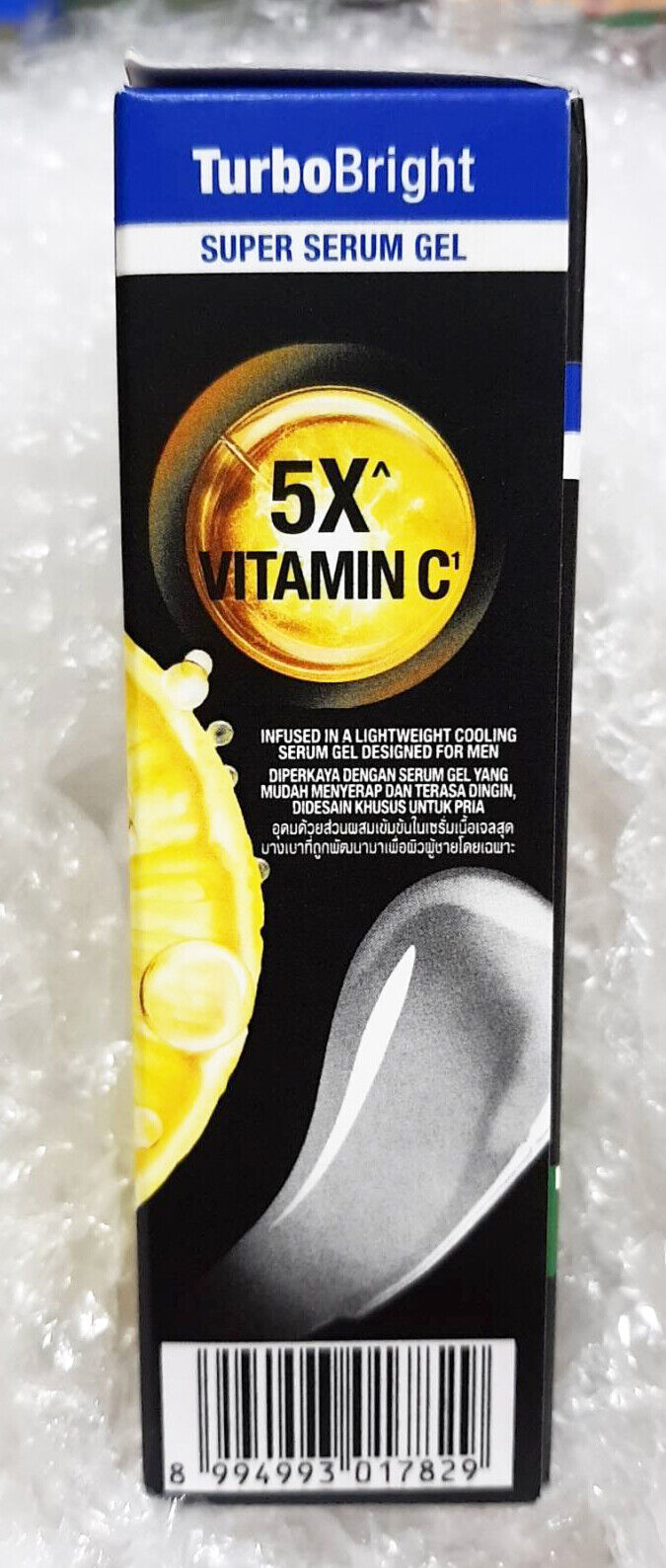 2 x GARNIER Men Turbo Bright Spotless Serum Shine Control Whitening Face 40 ml.