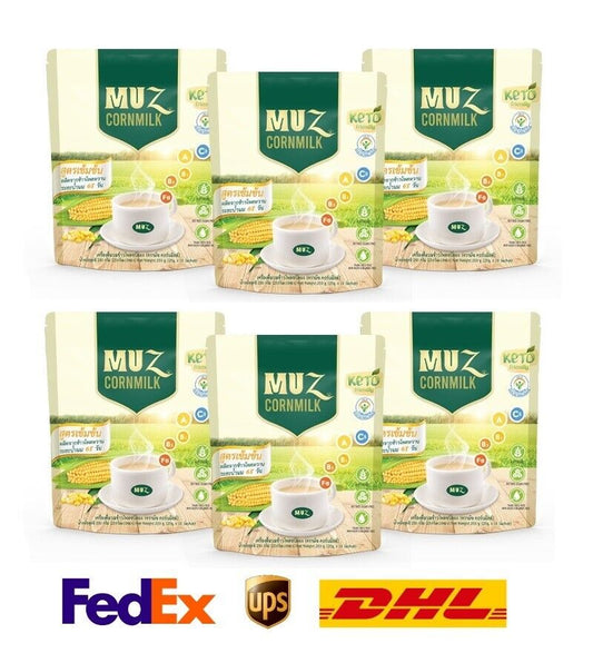6x Muz Corn Milk Vitamins Low Sugar mellow, sweet taste Nourish eyes skin Halal
