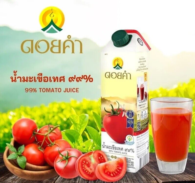 3x Doi Kham 99% Tomato juice Low Sodium High Lycopene Vitamin A,C Boost immunity