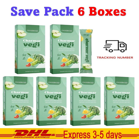 6x CHARMAR VEGGY JELLY Reduce Fussy Eating Control Hunger Block Flour Burn Fat