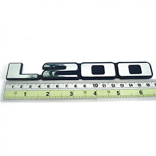 Chrome Sticker Emblem Logo Decal "L200" Fits Mitsubishi Universal Model Pickup