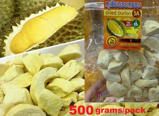 500 grams Durian Monthong Freeze Dried 100% Natural Healthy Fruit Snack Halal