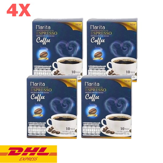 4x Narita Coffee Espresso Instant Mix Weight Control Slimming Diet Burn Healthy