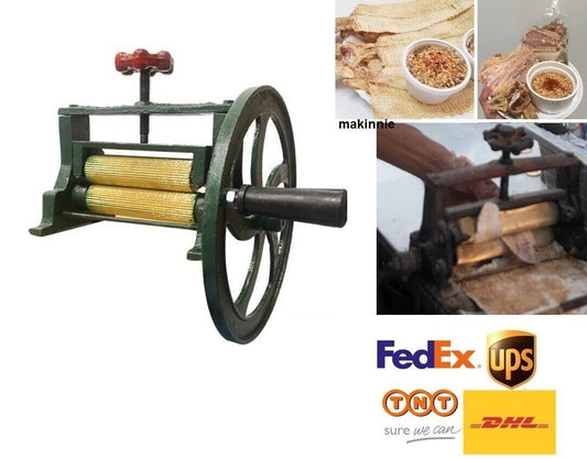 VINTAGE Dry Squid SugarCane Cane Mill Juicer Cast Iron Hand Press Brass Tools