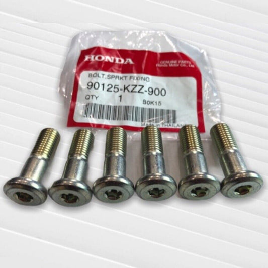 Nut Rear Sprocket Honda CRF250 L M RALLY Genuine Parts Bolt Fixing Silver 6 pcs