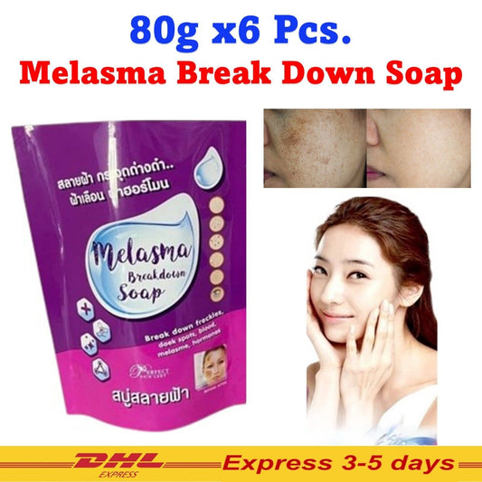 6x Melasma Soap Freckles Dark Spots Blemishes Facial Radiant Skin 80g