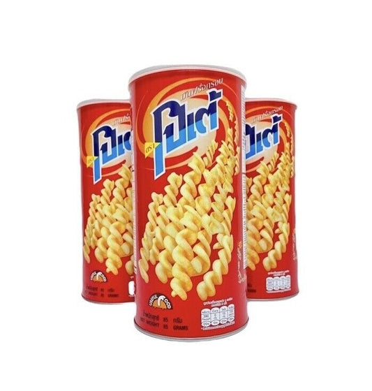 3 Cans Potae Crispy Potato Chips Original Flavor Thai Snack Home Party Camping
