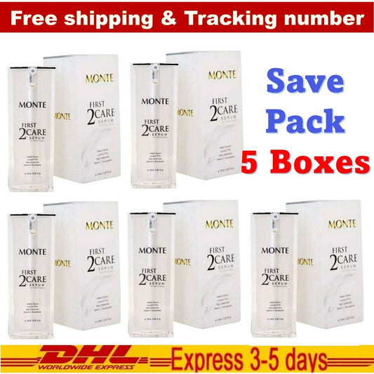 5x Monte Natural Skin First 2 Care Serum Reduce Freckles Dark Spots Anti Aging