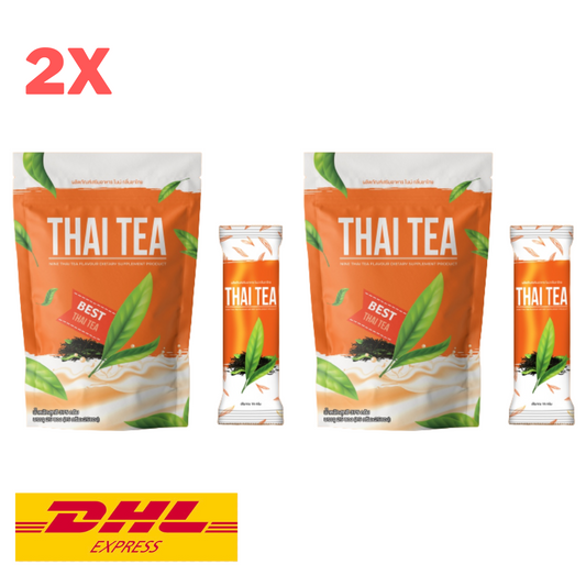 2x Nine Thai Tea Instant Powder Mix Slimming Detox Control Hunger Help Excretion