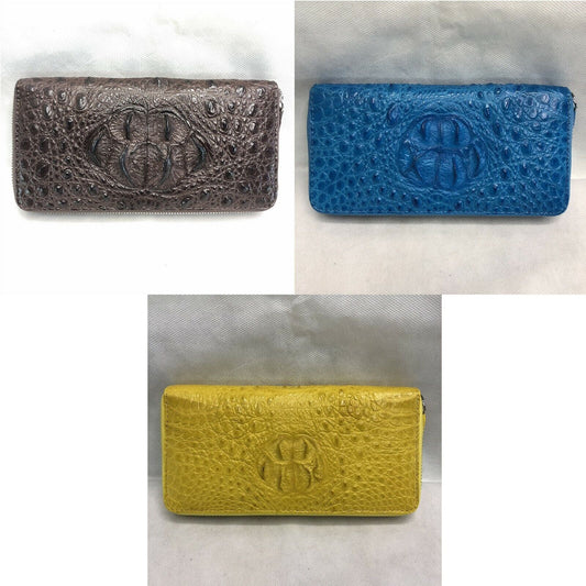 Clutch Crocodile Alligator Wallets Accessories Leather Head Zipper Women Fashion