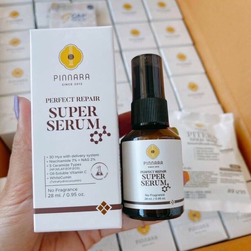 4x Pinnara Super Serum Perfect Repair Bright Skin Reduce Blemishes Dark 0.95oz
