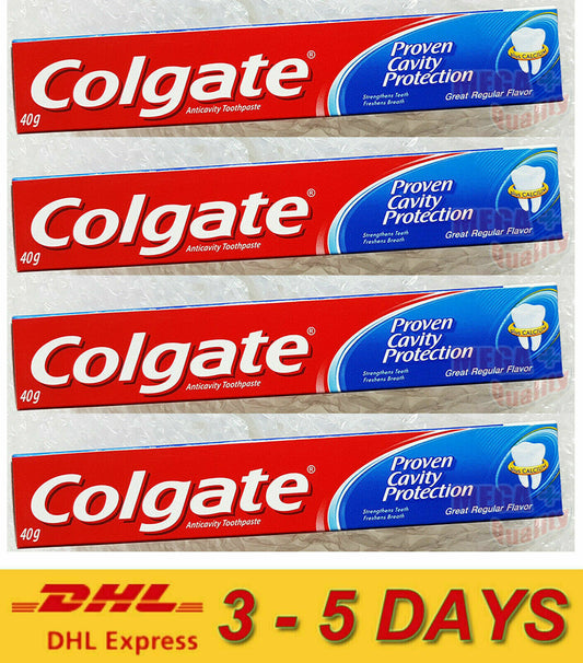 4 x COLGATE PROVEN CAVITY PROTECTION TOOTHPASTE 40 G. ** Express !