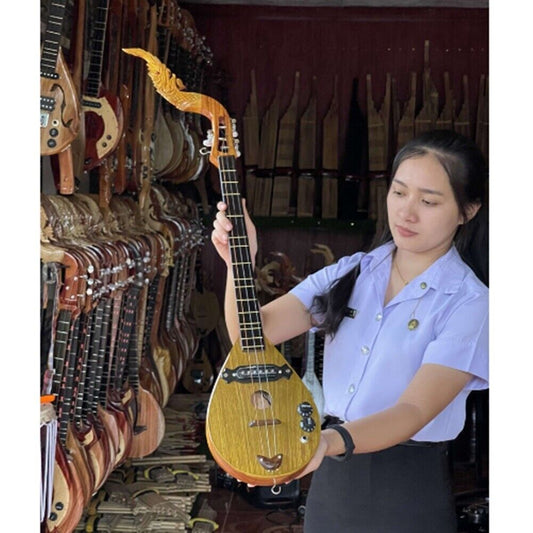 Electric Acoustic Guitar Traditional Musical Instrument Crafts Yellow water drop