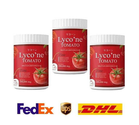3x Lyco'ne Instant Tomato Powder Juice Radiant Skin, reduce wrinkles, moisture
