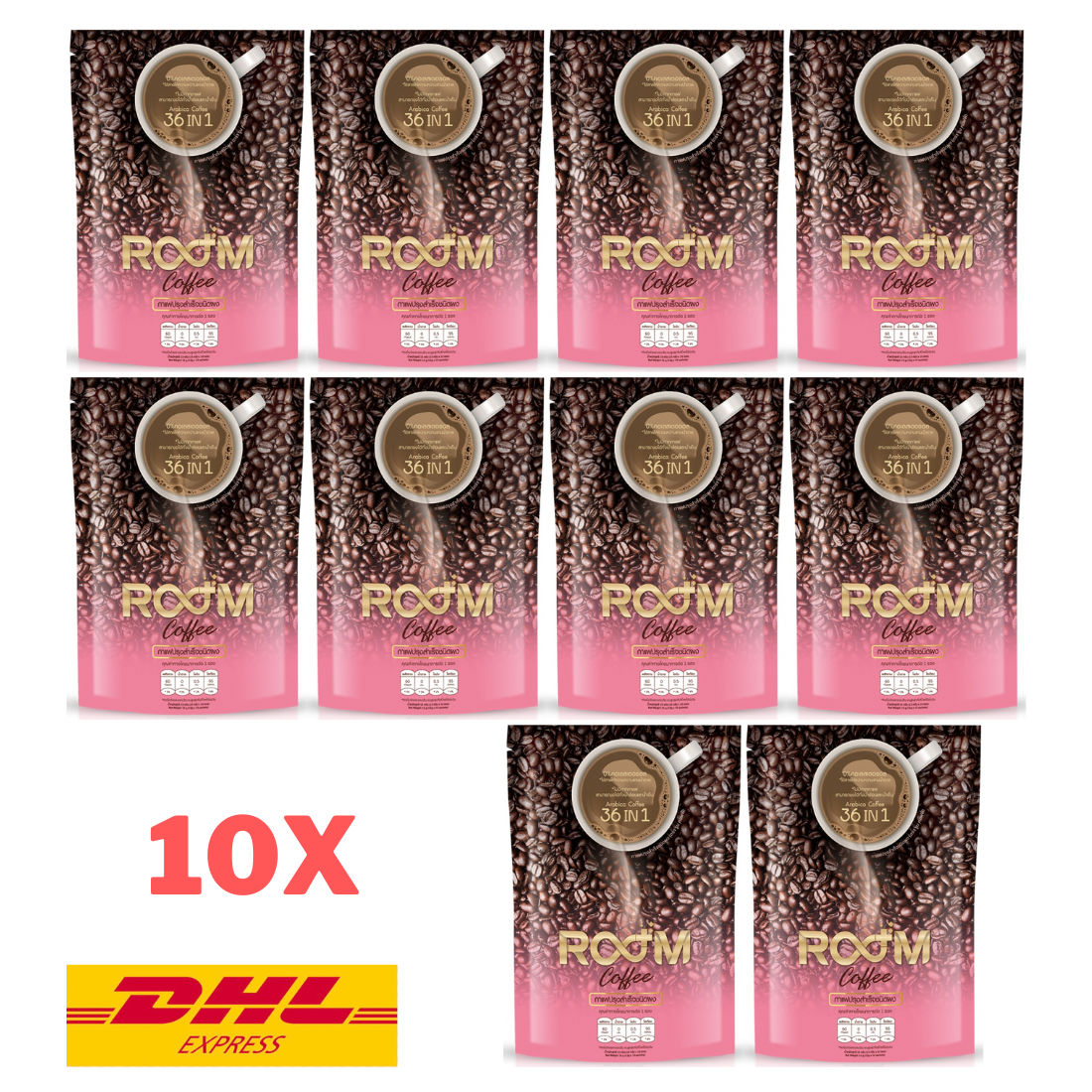 10x Room Coffee Instant Mix Arabica 36 in 1 Collagen Slim Fit Weight Control