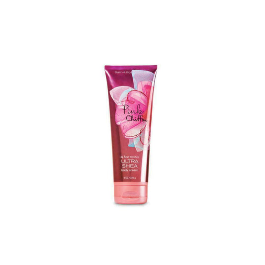 Bath and Body Works Pink Chiffon 24-hr Moisture Ultra Shea Body Cream 8 oz