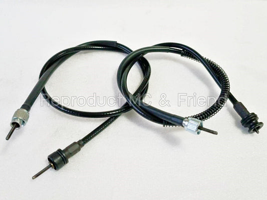 Set 2 Pcs. : Speedometer Cable + Tachometer Cable For Yamaha 1978 DT175 DT175E