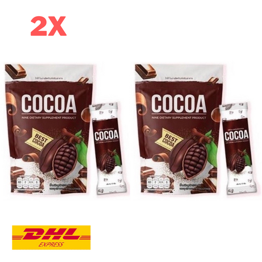 2x Nine Cocoa Instant Powder Mix Slimming Detox Control Hunger Help Excretion