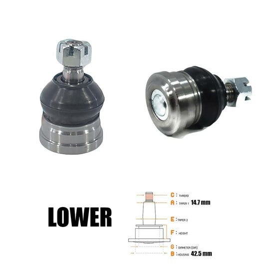 2x Lower Ball Joint For Toyota Corolla KE70 TE71 DX 1979-1987 Sedan