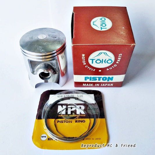 Yamaha DT100 (1976-1980) MX100 (1979-1983) Piston & Ring OS 1.00 (Dia=53.00mm.)