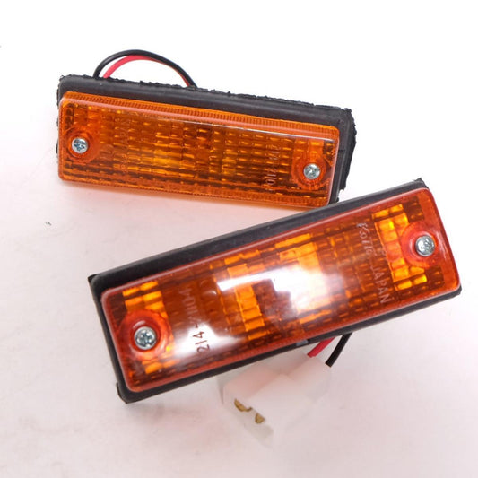 Pair Side Maker Turn Signal Light Lamp For Isuzu Kb20 Kb21 Chevrolet LUV 1972-80