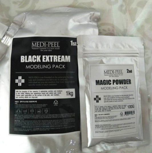 Korea Medi-Peel Black Extream Modeling Pack 1kg + Magic Powder 100g #ibea