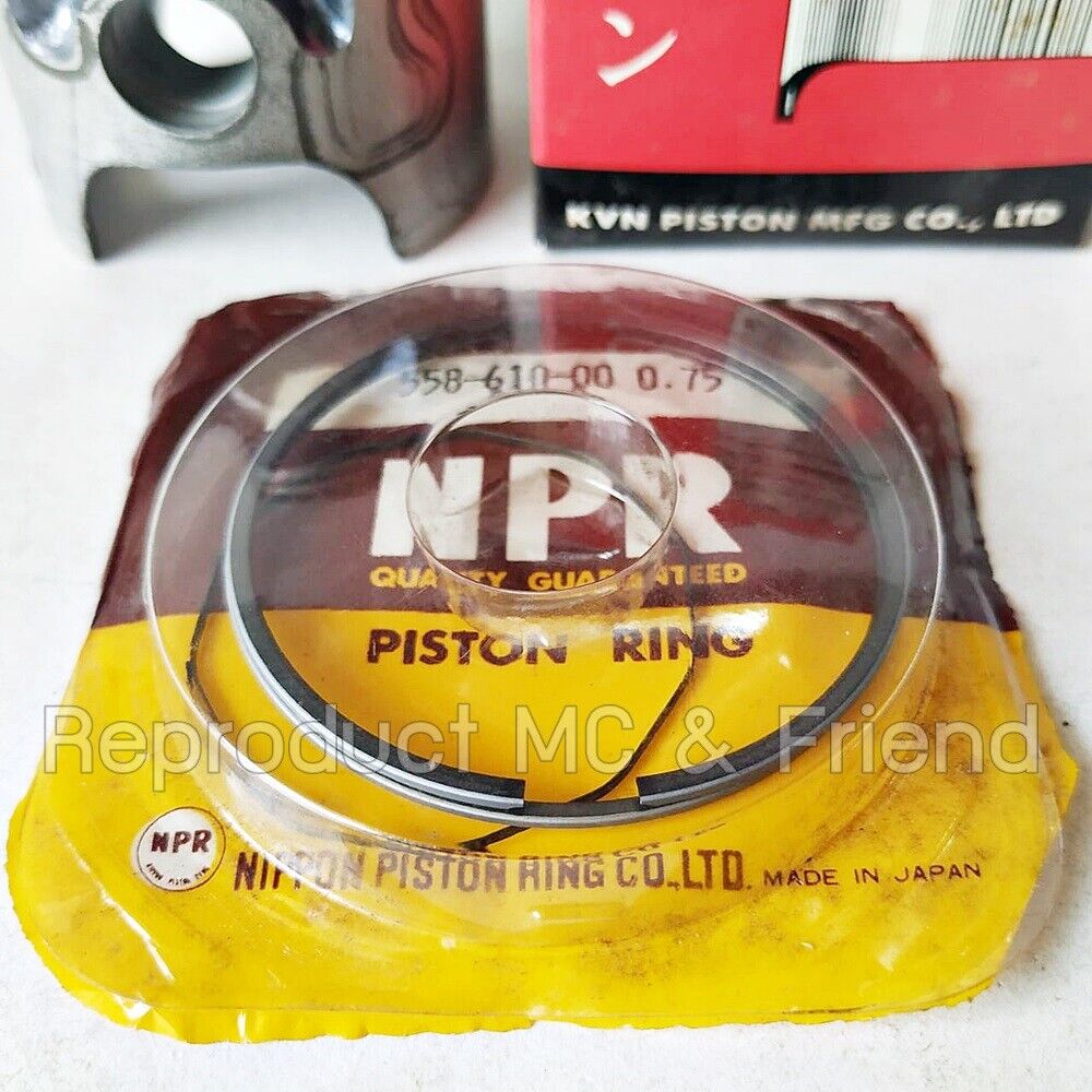Yamaha DT100 (1976-1980) MX100 (1979-1983) Piston & Rings OS 0.75 (Dia=52.75mm.)