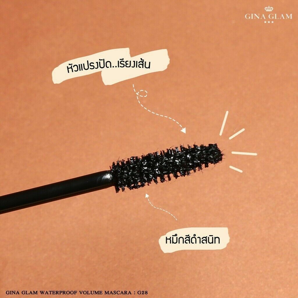 GINA GLAM Waterproof Volume Mascara G28 8 g thick and long, curling up naturally