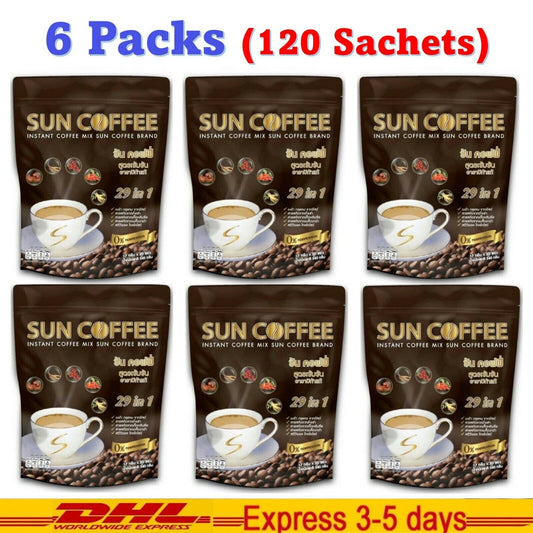 6x Sun Coffee Healthy Instant Coffee Weight Loss 29 in1 Slender Beautiful Shape