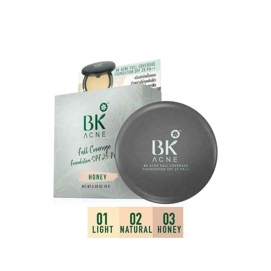 BK Acne Full Coverage Foundation Pressed Powder #01 Light SPF25 PA++